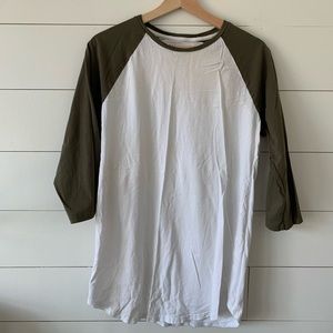 PacSun scallop cut long tee
